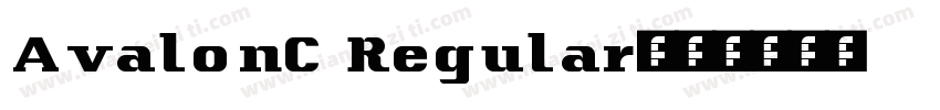 AvalonC Regular字体转换